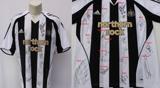 2006-07 Newcastle Home Shirt Squad Signed inc. Milner, Solano & Dyer + COA & Map