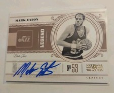 2011 NATIONAL TREASURES MARK EATON AUTO /99 UTAH JAZZ LEGEND!