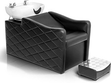 Backwash Chair with Shampoo Sink Backwash Shampoo Unit for Barbershop Beauty Spa