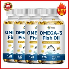 Deep sea fish oil capsules help with brain health intelligence and stress relief