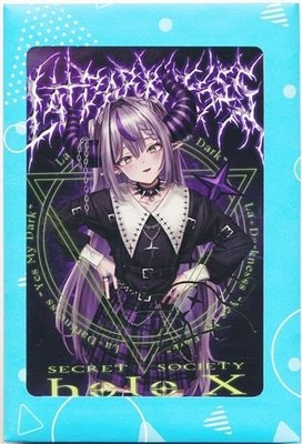 Hololive La+ Darkness 1st Anniversary Foil Stamped Signed Postcard Card