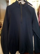 Columbia Mens Blue 1/4 Zip Long Sleeve Pullover Sz XL Pre-loved