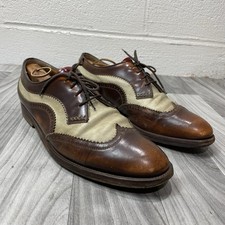 Oliver Sweeney Derby Wingtip Dress Shoes Brogue Brown Leather US 10 / UK 9