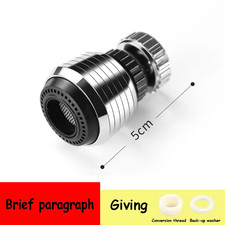 Faucet Adapter Aerator 3 Modes 360 Rotatable Bubbler High Pressure Faucet Filter