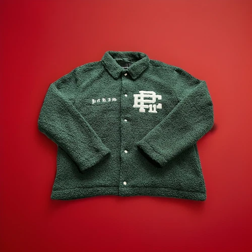 ElevenParis Jacket Mens Large Fir Green Sherpa Fleece Paris BC 11 Button Up New - product listing photo