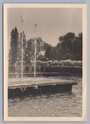 Essen 1951 - GRUGA Fountain - Old Photo 1950s