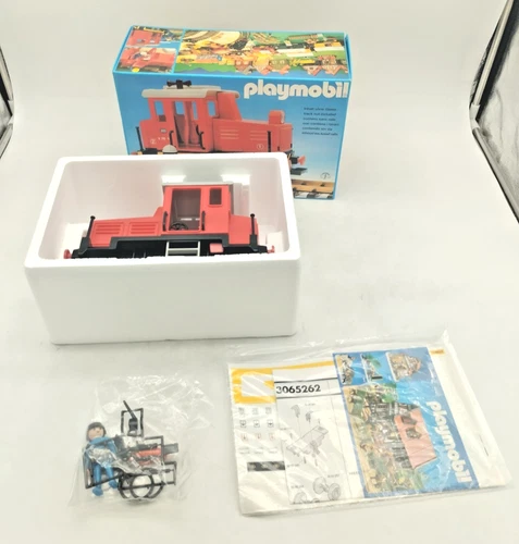 Playmobil 4050 Diesel Locomotive SEALED BAGS NEW Vintage with Box Original Box Instructions
