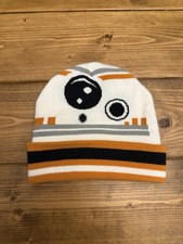 Star Wars Unisex White Bb-8 Acrylic Beanie Hats Size One Size