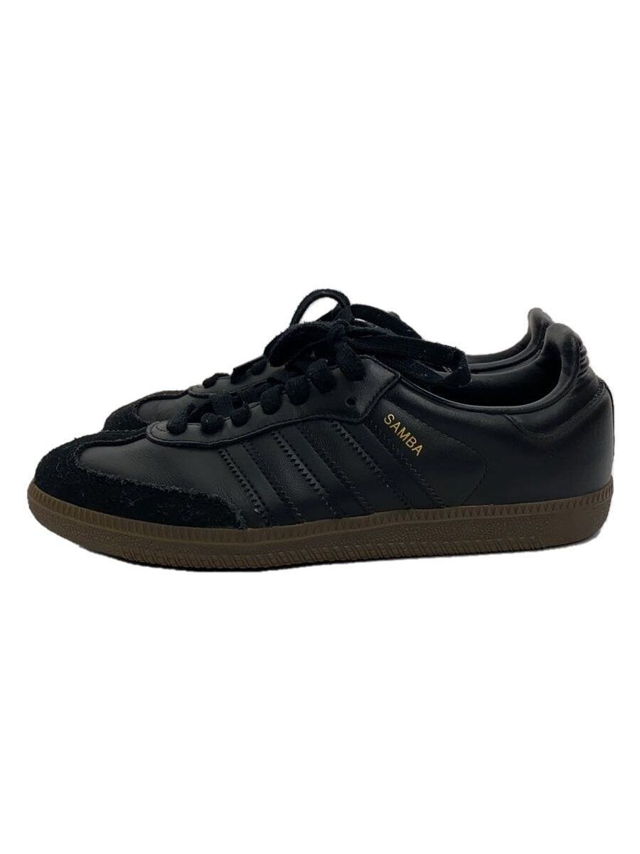 Black Leather adidas Samba OG Low Top Sneakers, Size 23.5 cm Black Leather adidas Samba OG Low Top Sneakers, Size 23.5 cm