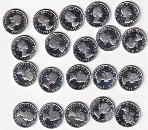 1963/4 Canada Half Dollar  80% Silver  Roll (20)  Superb Cameo