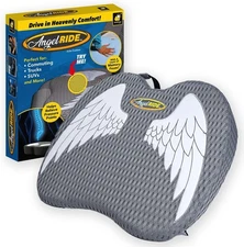 Angel Ride Auto Cushion with Memory Foam,Advanced Lumbar Helps Relieve Pressure