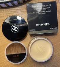 CHANEL POUDRE PRECIEUSE in OR GOLD LOOSE HIGHLIGHTING POWDER LIBRE w Brush 8g