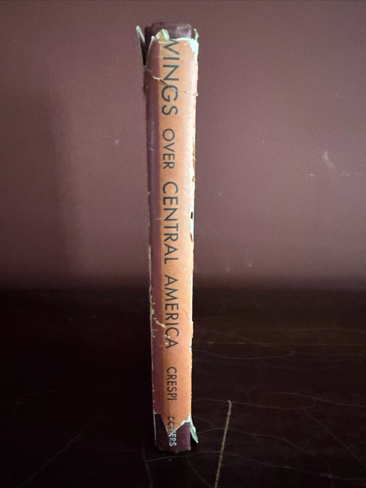 Wings Over Central America Pachita Crespi 1947 Signed 1st Edition HCDJ Drawings - Image 3 of 4