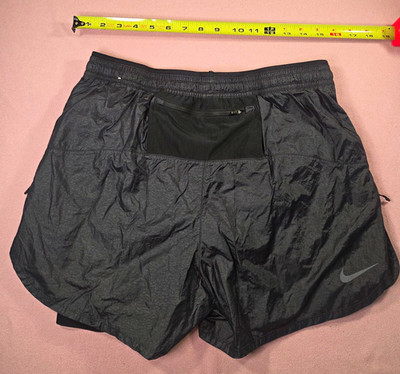 Nike Running Division Men's Black Athletic Shorts M 5'' Inseam Drawstring Pockets
