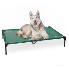 All Weather Pet Cot Green X-Large 50 X 32 X 9 Inches