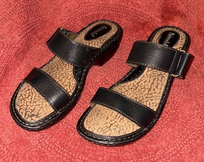 Bjorndal Women s Hoffman Black Pebble Leather Comfort Sandals Size 10 M, 213333
