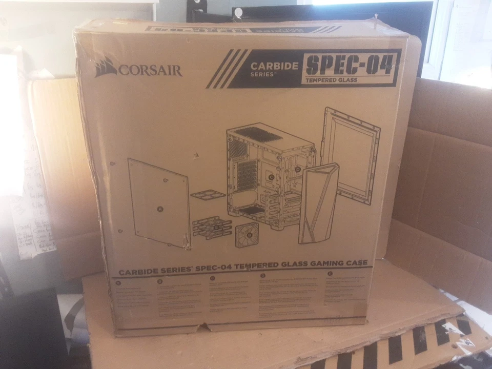 corsair CARBIDE SEREIS SPEC-04 TEMPERED GLASS GAMING CASE BOXED - Image 4 of 4