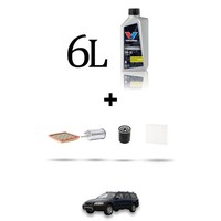 Hoffcar Wartungsset 4 Filter Und 6L ÖL FüR Volvo XC70 Ii 2.5 T5 187Kw Ab 2015
