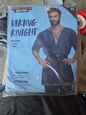 Spooktacular Creations Viking Knight Adult Costume   XL   Tunic  Belt   NWT