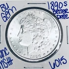 1890 S BU UNCIRCULATED MORGAN SILVER DOLLAR AUTHENITC U.S.MINT FREESHIPPING 6015