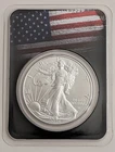 2026 AMERCAN SILVER EAGLE 1 OUNCE COIN AMERICAN FLAG BLACK CARD IN SEALED TEP