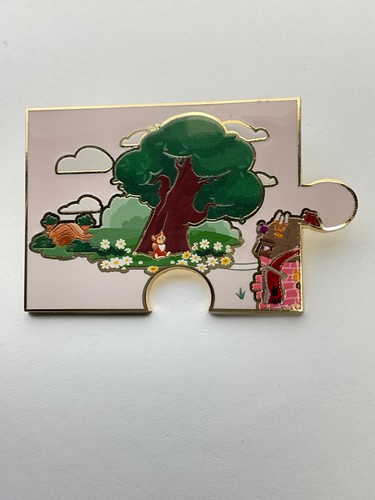 Disney Alice in Wonderland Puzzle Map Mystery Pin Dinah Cat G3