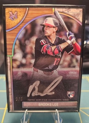 Brooks Lee 2025 Topps Museum RC Black Framed On-Card Auto Twins 3/5