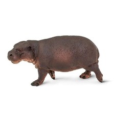 Safari Ltd. Pygmy Hippopotamus 3.25 inches long and 1.75 tall, Bronze 