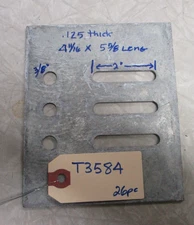 LEGRAND CABLOFIL Expansion Splice Plate, Galvanized, 4.68" x 5.625" x 3/8" Slots