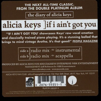 Alicia Keys - If I Ain't Got You (VINYL) - FUNK / USED *NEAR
