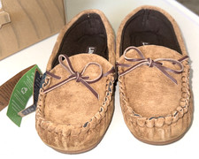 NWT Lamo Selena MOC Mocassin Chestnut Brown Suede Slippers Womens 8.5 New