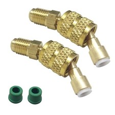 2PCS R410A Mini Split Adapter, 5/16" Female to 1/4" Male Flare, SAE Swivel