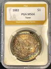 1882 Morgan Silver Dollar Slabbed High Grade Monster Toned!