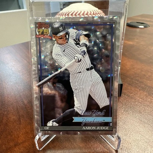 MLB Topps 2026  75th Anniversary Aaron Judge T91-34 Yankees Crackle Foil