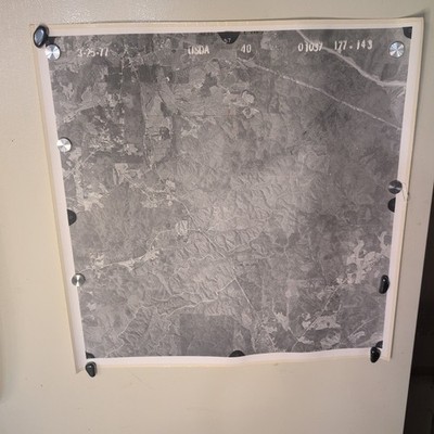 Vintage 1977 USDA Aerial Survey Photo Coosa County Alabama Series of 27 Maps