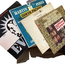 4 LP ICONIC MUSICALS & CLASSICAL BUNDLE – Evita, South Pacific, Messiah, More