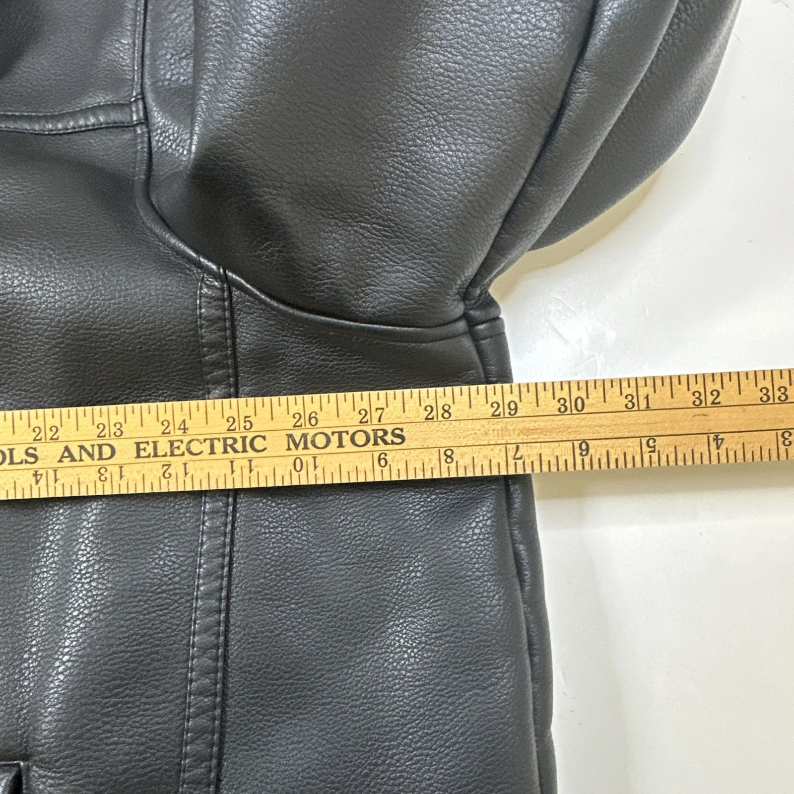 Roundtree & Yorke Big Man Faux Fur Jacket Fleece Lined Heavy Weight Black 2XB - product detail image 8