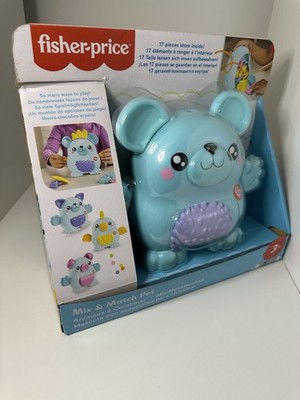 Fisher Price Mix & Match Haustier Spielzeug 17 Stück Aufbewahrung Monster Kleinkind Spielset