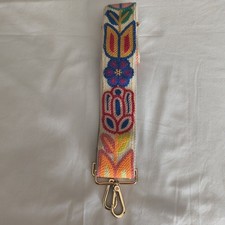 Boho Embroidered Floral Adjustable Wide Crossbody Replacement Purse Strap