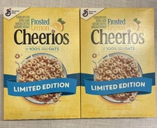 Cheerios FROSTED LEMON Breakfast Cereal Limited Edition 10.9 oz JUN 2026