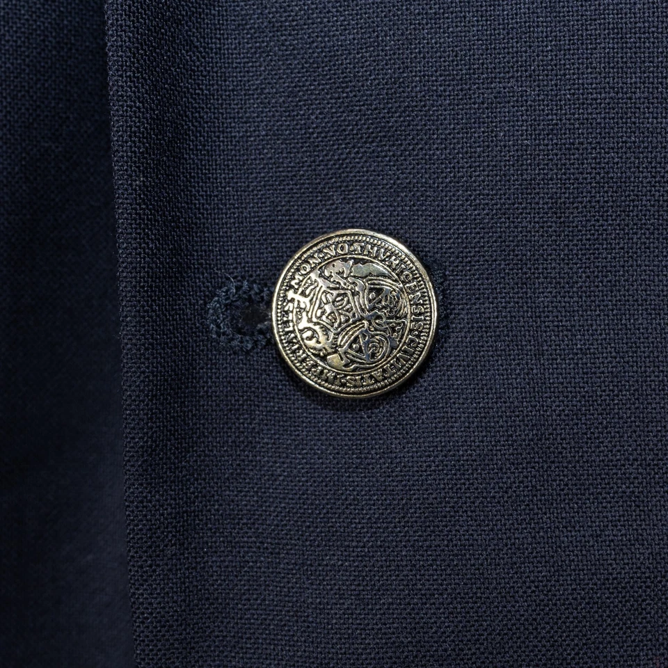 Blazer Oscar de la Renta para Hombres 42S Azul Marino 100% Lana Forrada Chaqueta Calce Clásico Foto 4 de 4