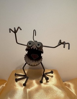 Sugarpost Gnome Be Gone Welded Metal Art Sculpture by Fred Conlon, Made in USA