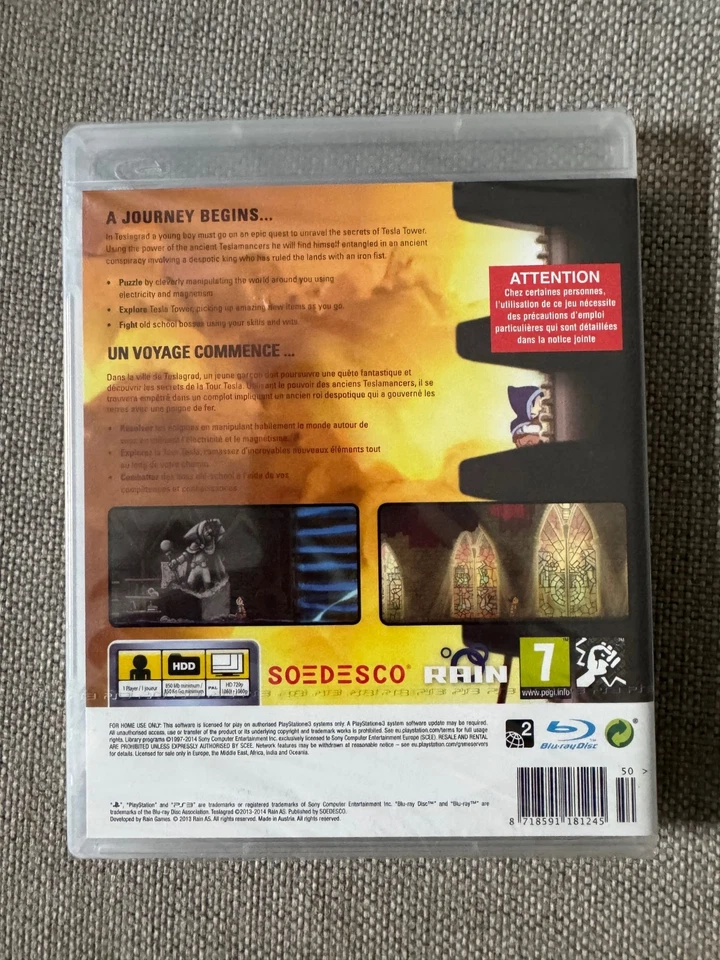 ps3 Teslagrad Game Brand New Sealed REGION FREE PAL SOEDESCO - Image 2 of 2