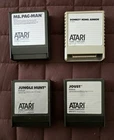 Lot (4) ATARI Home Computer Game Cartridges - Cleaned Tested Working