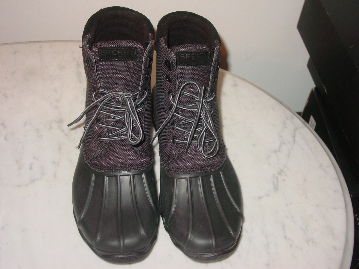 Sperry Top Sider STS18188 Black Avenue Duck Cordura Waterproof Rain Boots Sz 9.5 Sperry Top-Sider Women main image 3