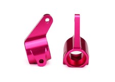 Traxxas 3636P Steering Blocks, Rustler/Stampede/Bandit 2 , Aluminum Pink