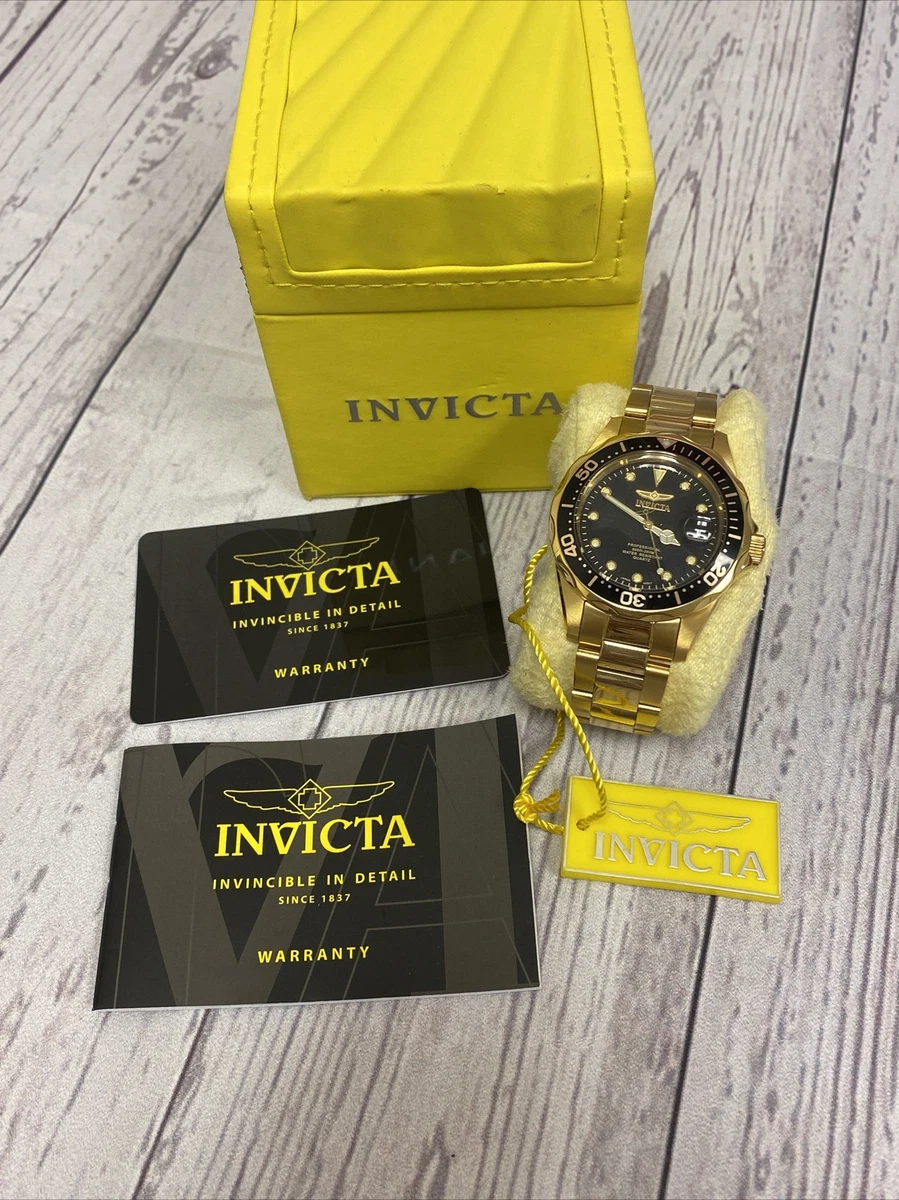Invicta men's 8936 pro diver collection top 23k gold plated watch