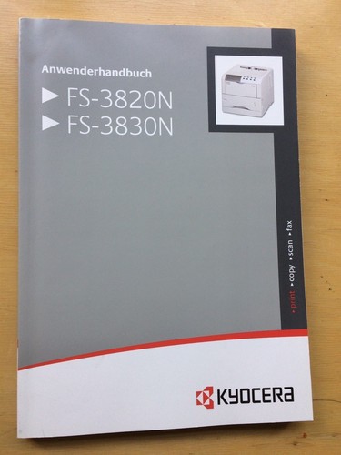 Kyocera FS-3820N / FS-3838N  Laserdrucker   Anwenderhandbuch   - Bild 1 von 2