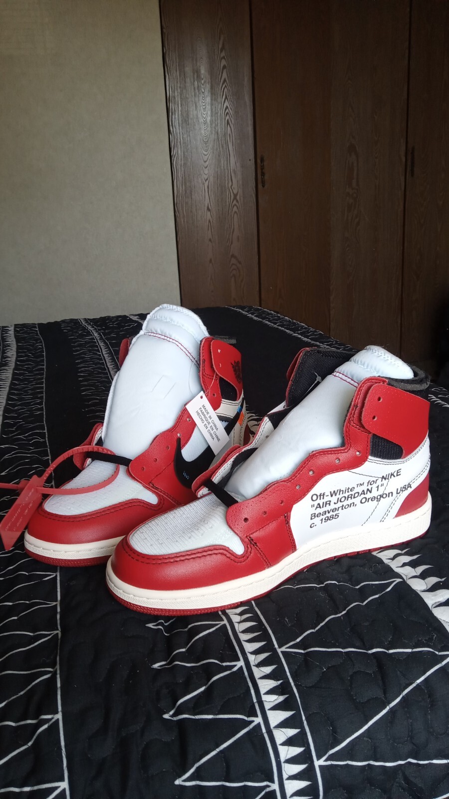 Off White X Air Jordan 1 Ebay Size+9+-+Jordan+1+Retro+OG+x+Off-White+High+Chicago for sale online | eBay