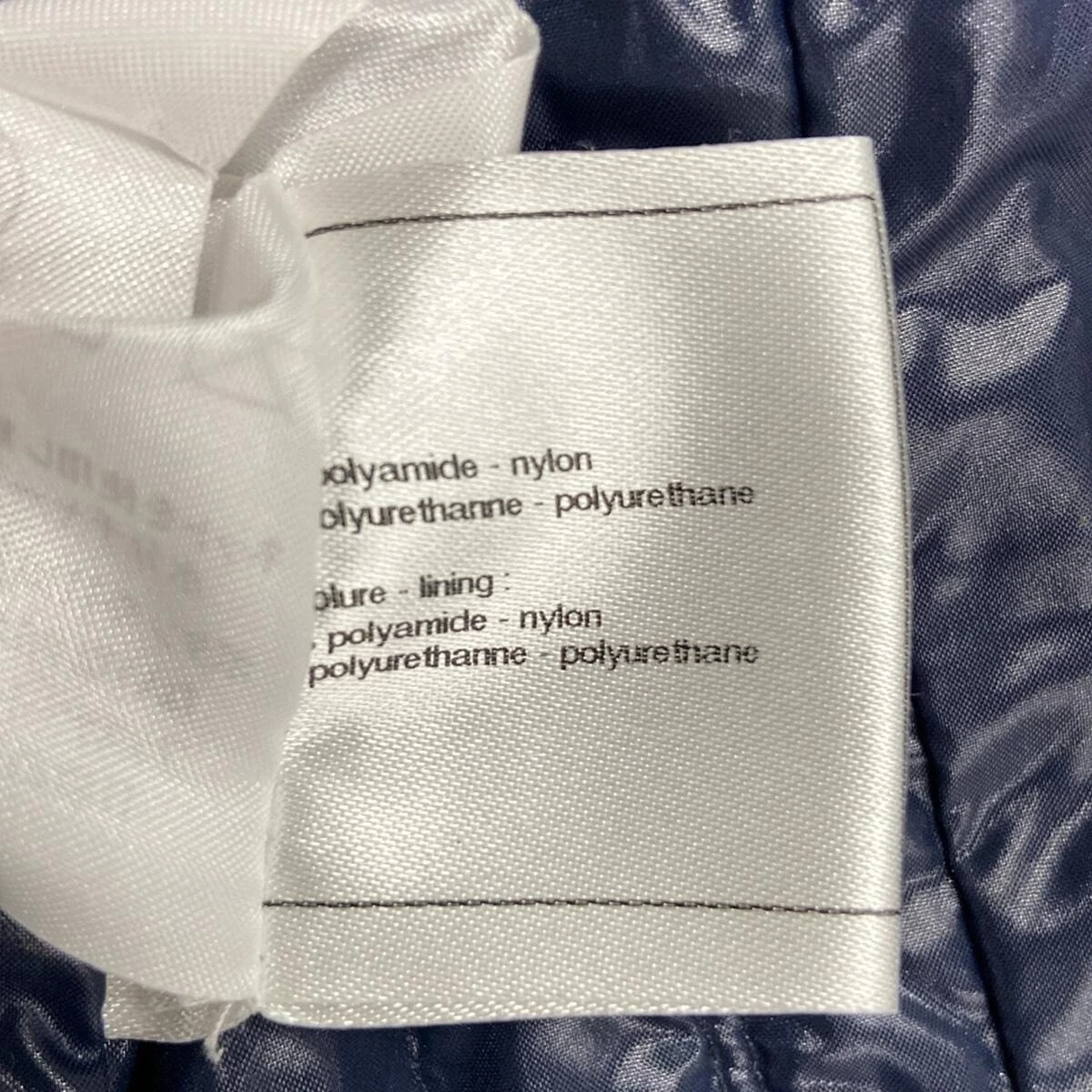 Giacca leggera donna originale CHANEL P43461 nylon navy scuro poliuretano